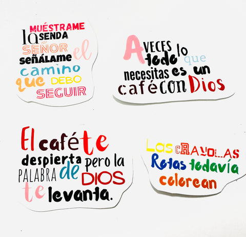Muéstrame Set 4 stickers Vinyl