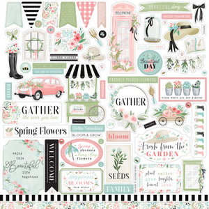 Flower Garden Element Sticker