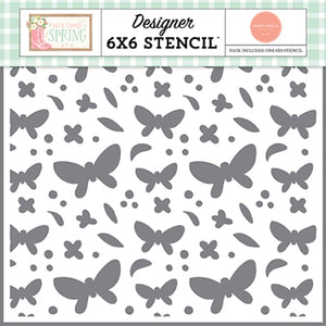 Here Comes Spring: Friendly Butterfly Skies Stencil