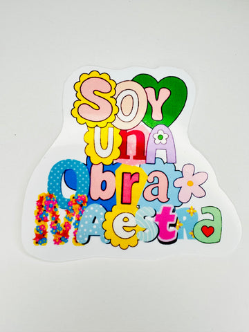 Soy una obra maestra Sticker “