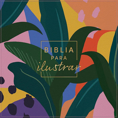 Kit Biblia para ilustrar, en espiral RVR 60 floral símil piel