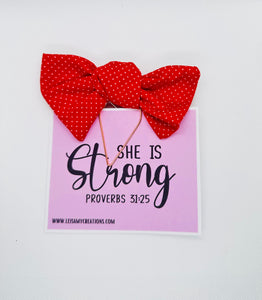 Red paper clips