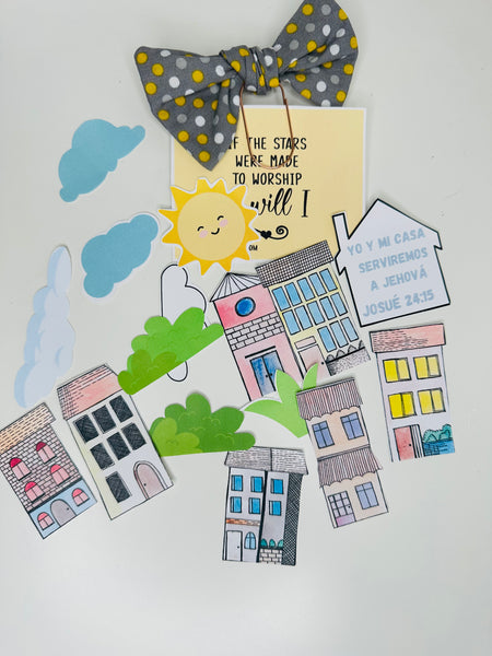 Mi casa y Yo - Kit  die cut ,Josué 24:15