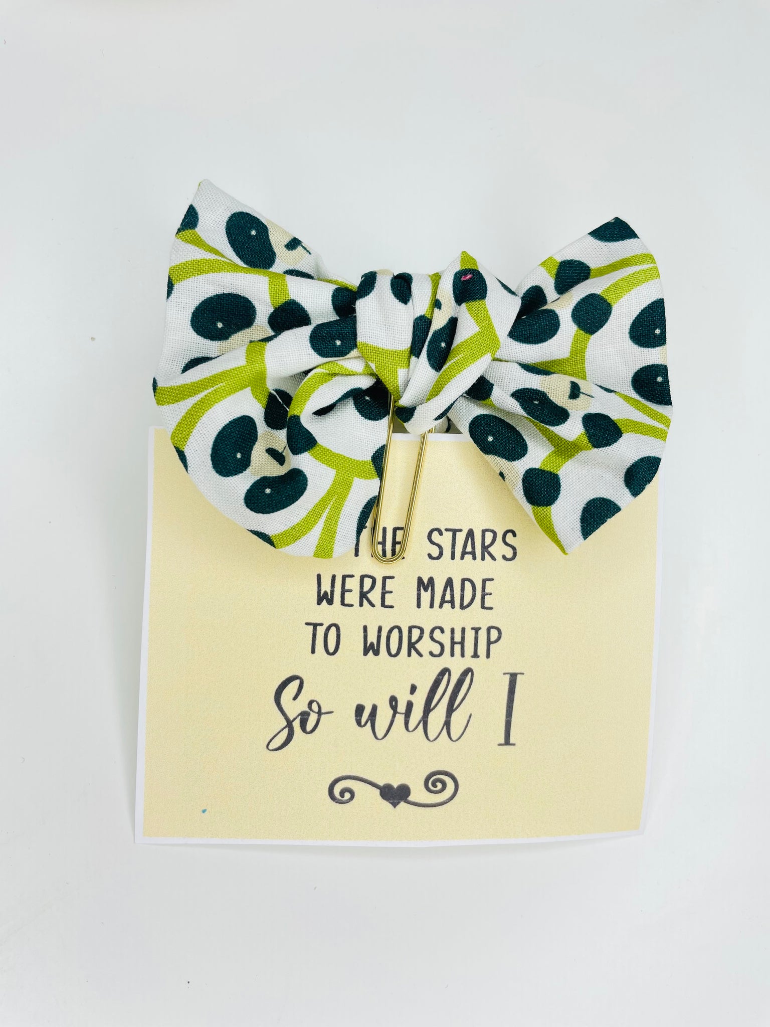 Panda Fabric Paper  Clips Hand Made
