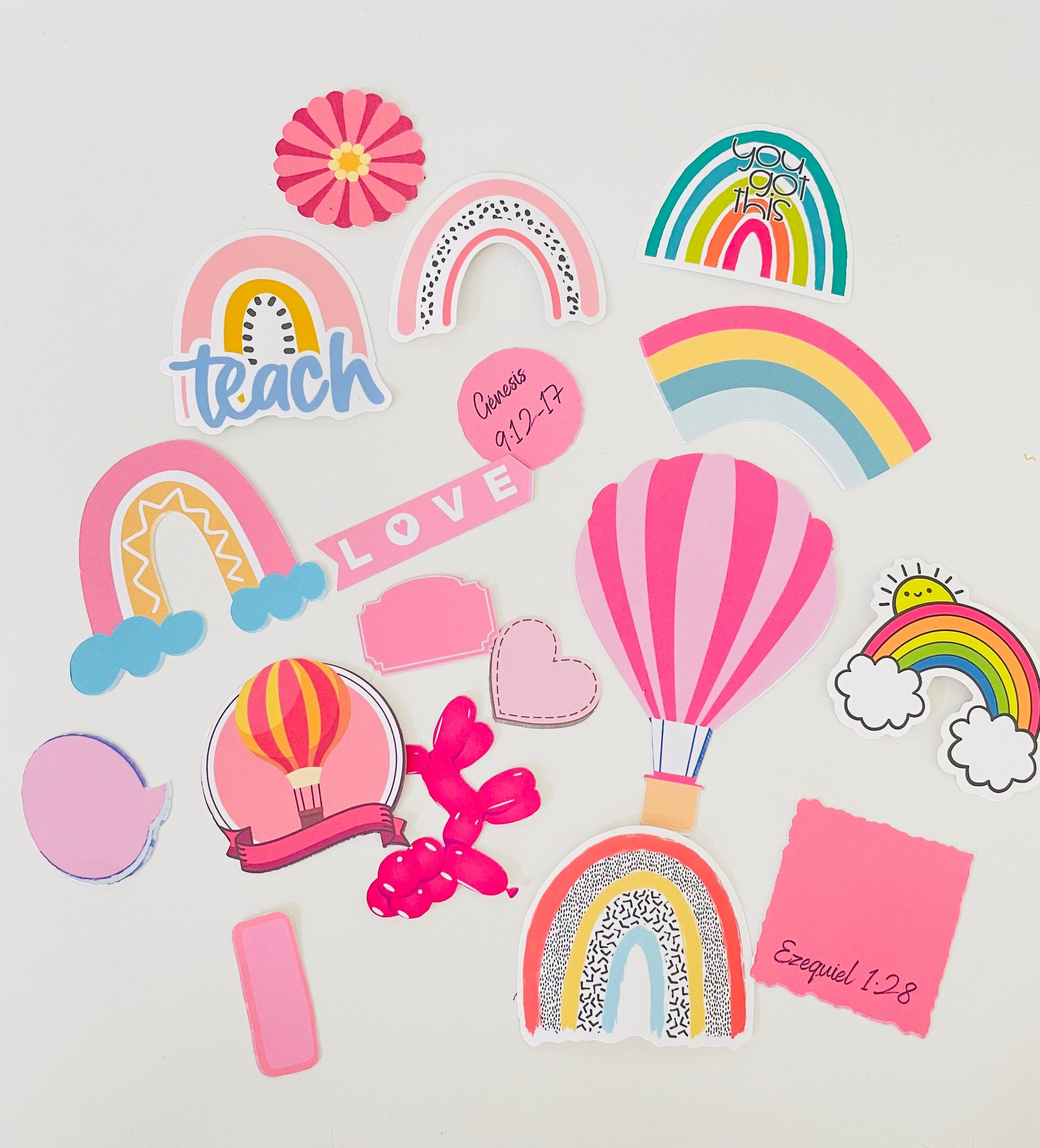 Rainbow Set Die cuts