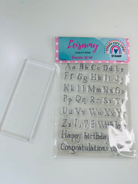 Abecedario stamp set