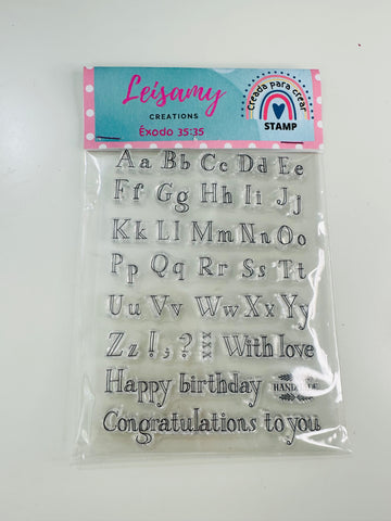 Abecedario stamp set